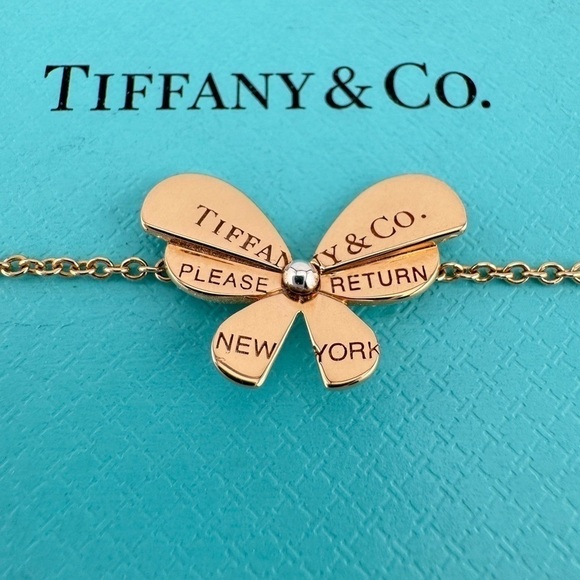 Tiffany & Co. Love Bugs Butterfly Bracelet 18k Rose Gold - Picture 1 of 10